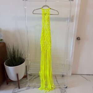 Neon Yellow Beach Cover Up